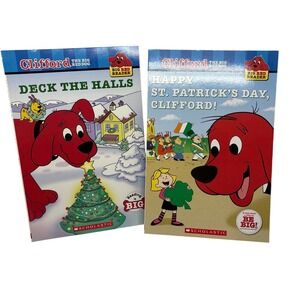Clifford Big Red Dog Big Red Reader Books Deck the Halls St Patricks Day 2 Books